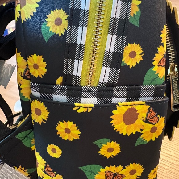 Loungefly Black Sunflower Bambi & Friends Mini Backpack - Picture 5 of 6